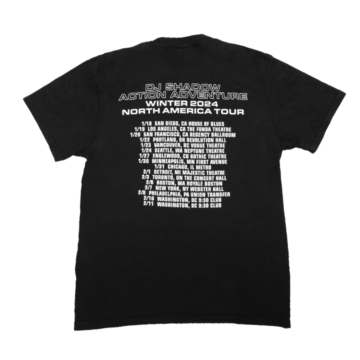 世界的に有名な DJS-24TOUR-TEE-DATES-BLK- ミュージシャン